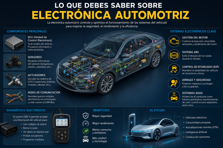 Lo que debes saber sobre electrónica automotriz