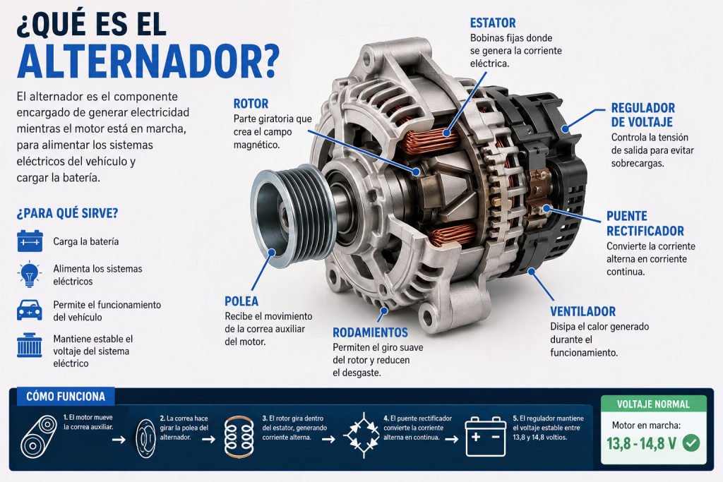 Qué es el alternador