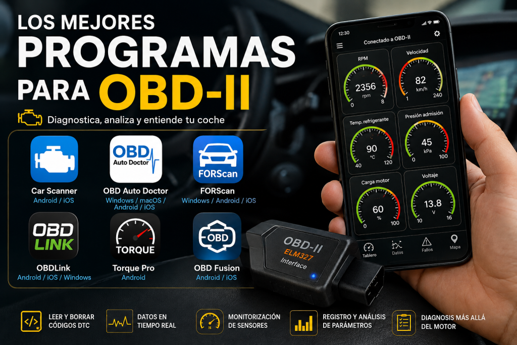 Los mejores programas para OBD-II, guía completa para diagnosticar tu coche