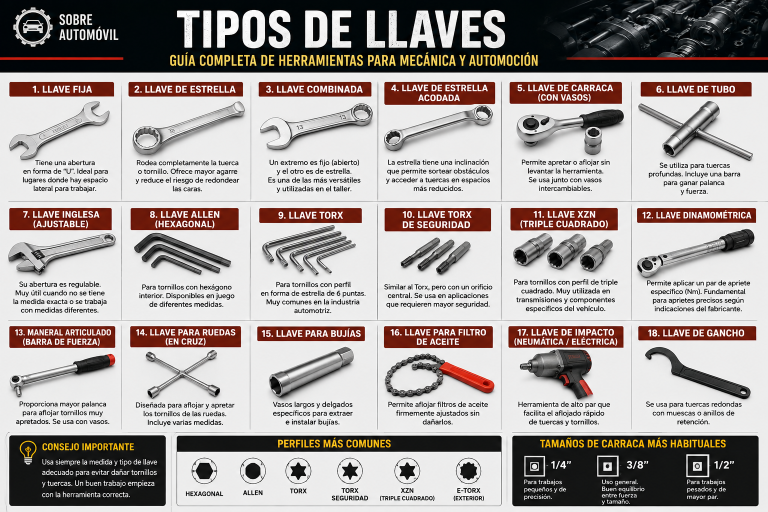 Tipos de llaves