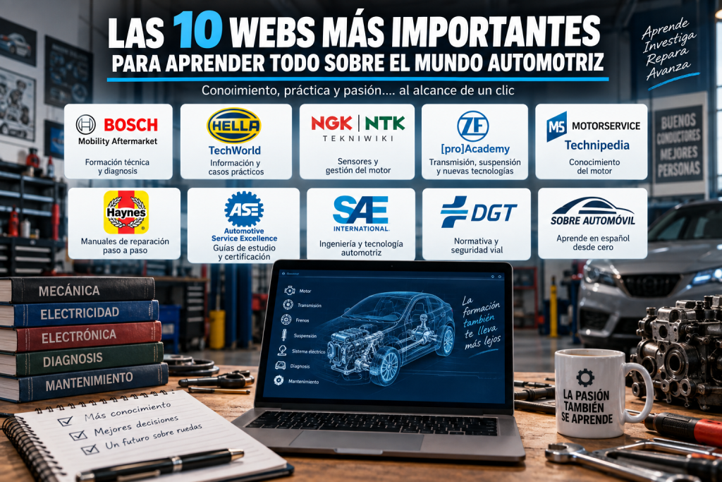 Las 10 mejores webs para aprender mecánica y automoción desde cero