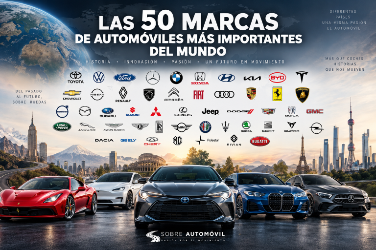 Las 50 marcas de automóviles más importantes del mundo