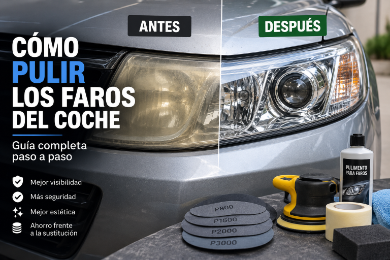 Cómo pulir los faros del coche