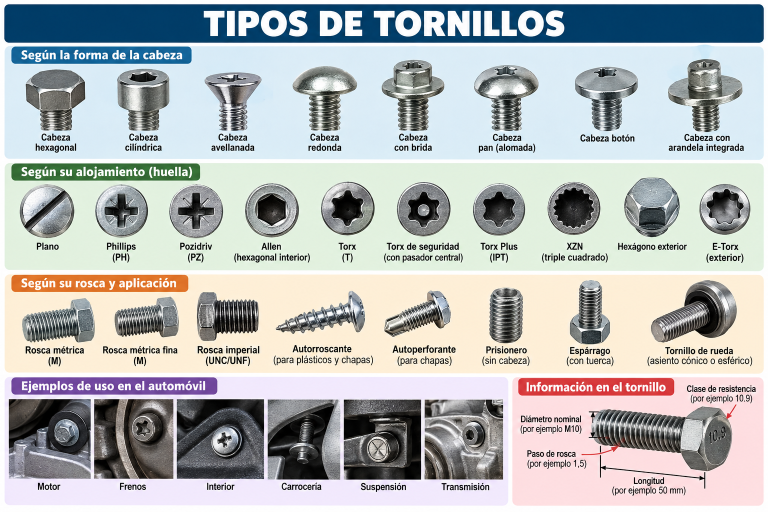 Tipos de tornillos
